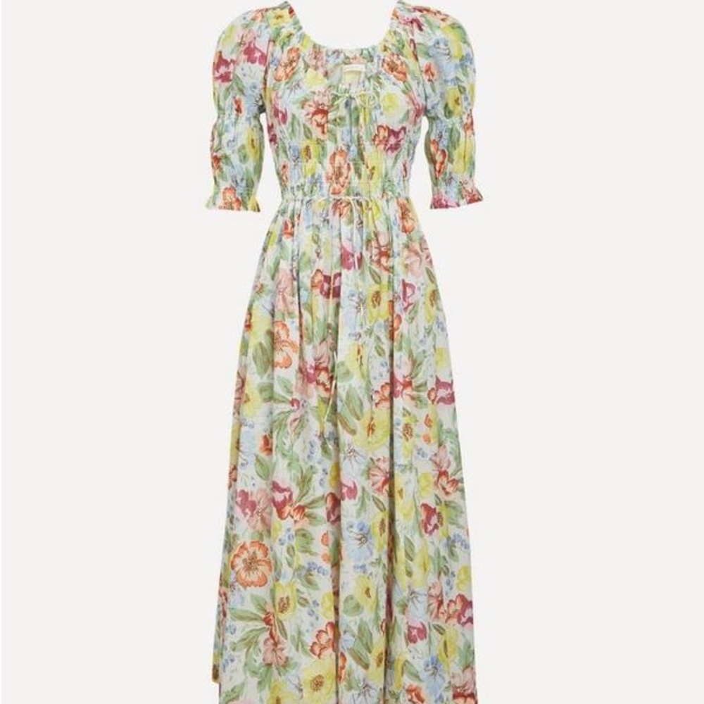 DÔEN
Ischia Blanc Anemone Bloom Dress